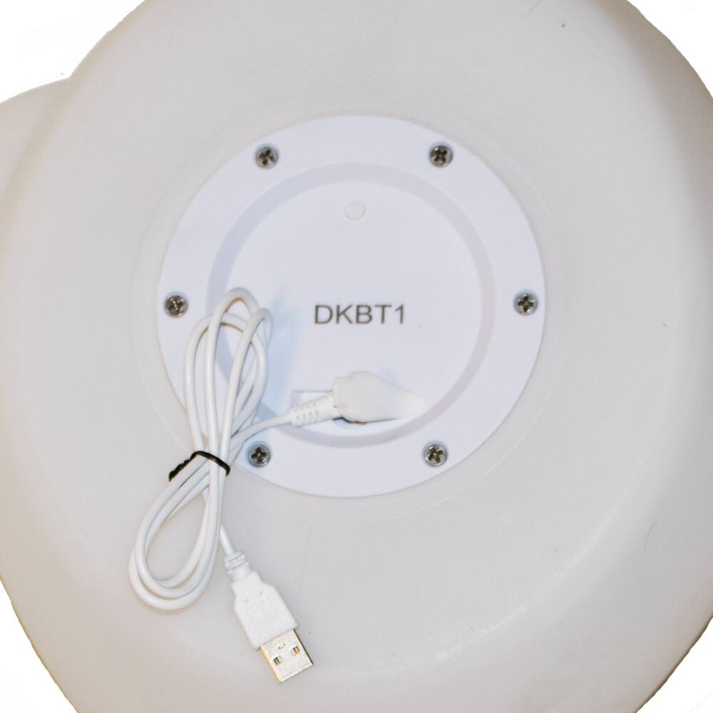 Alt View 4. Acoustic Audio by Goldwood - Acoustic Audio Nightlight Bluetooth Duck Speaker Multi-Color Light Effects Water Speaker - White.