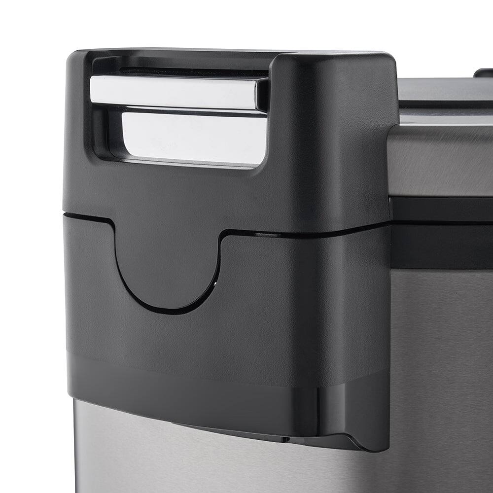 Back. CUCKOO ELECTRONICS - Cuckoo 60 Cups Cooked XL Rice Cooker Warmer with Nonstick Pot Easy Switch Start Silver/Black (CR-3032) - Silver.