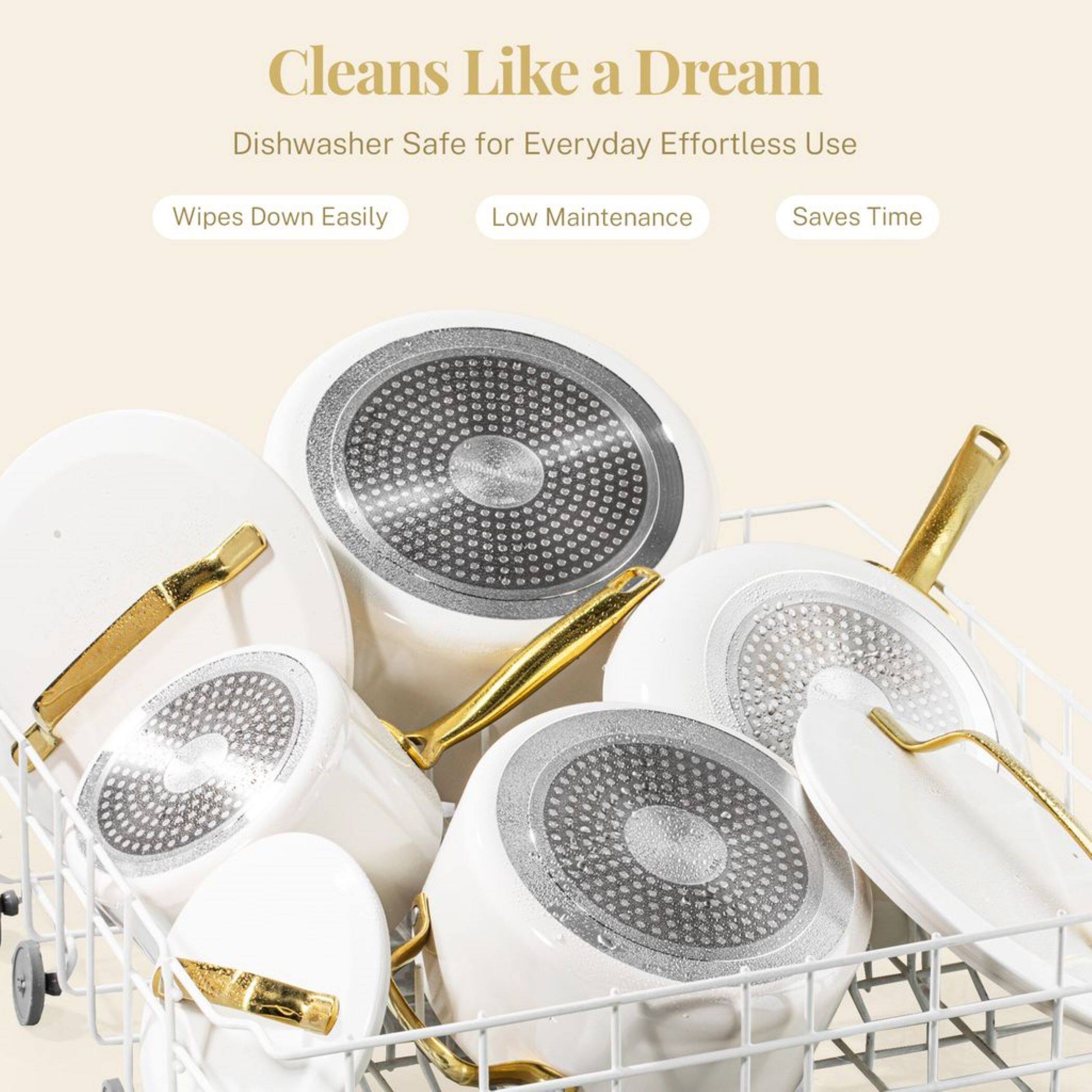 Cleans Like a Dream
Dishwasher Safe for Everyday Effortless Use
Wipes Down Easily
Low Maintenance
Saves Time