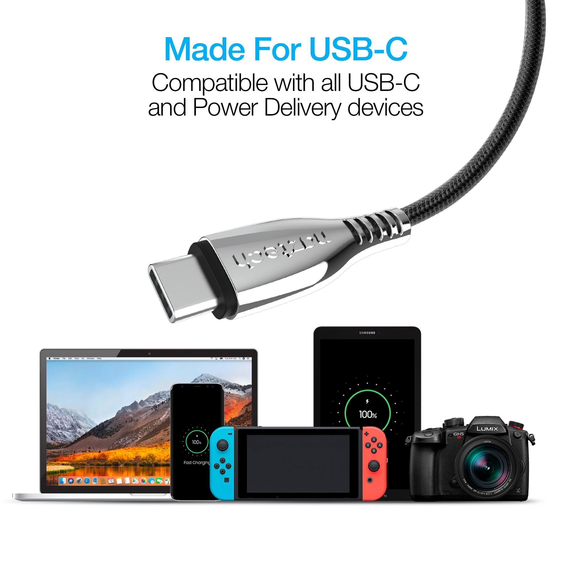 Made For USB-C  
Compatible with all USB-C and Power Delivery devices