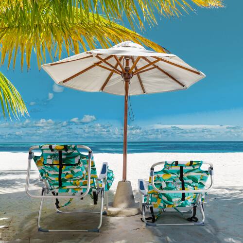 Alt View 10. Winado - Folding Beach Camping Chair with 5-Position, Cooler Bag, Cup Holders, Towel Bar, Lightweight for Outdoor Beach Camping - Lemon.