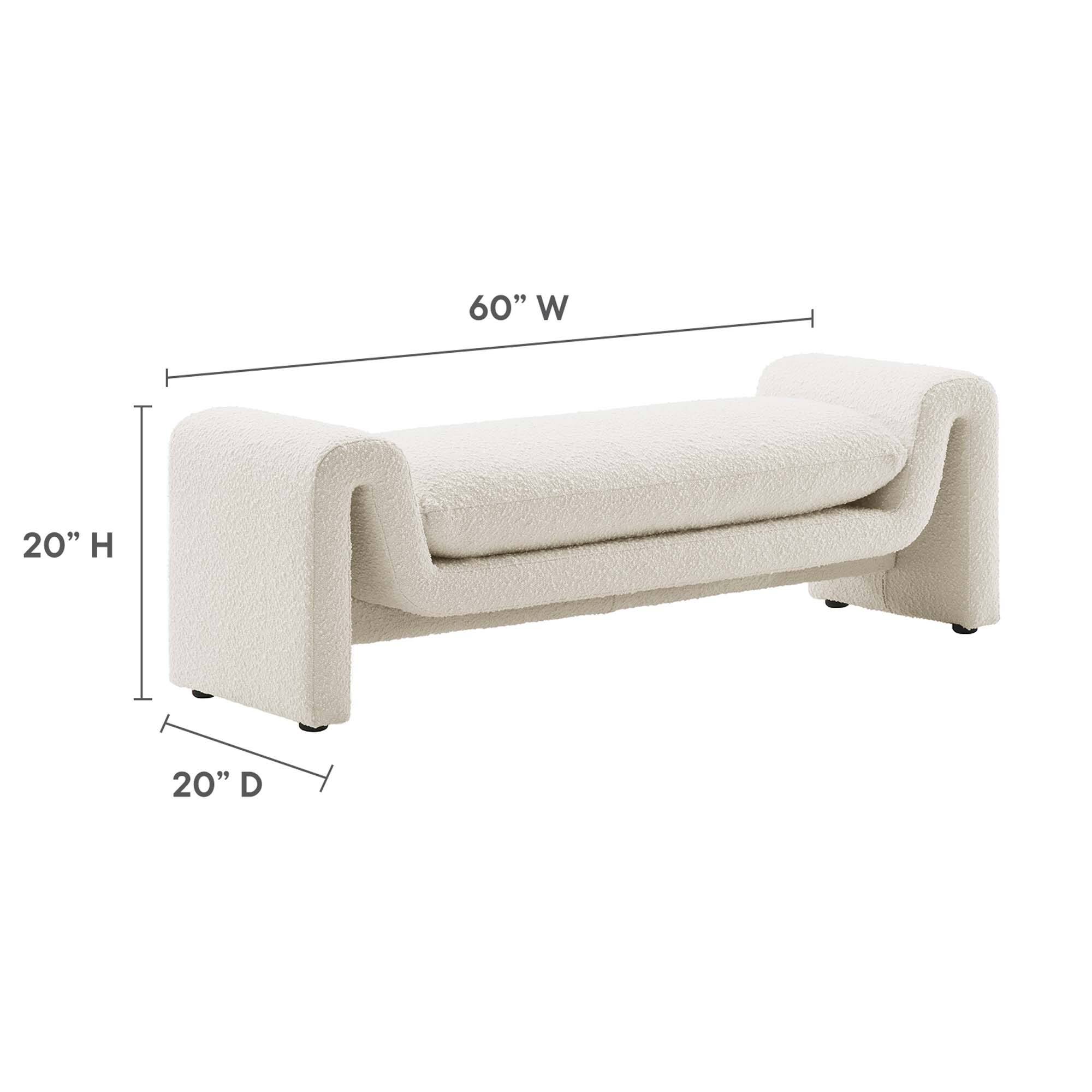 60" W x 20" H x 20" D