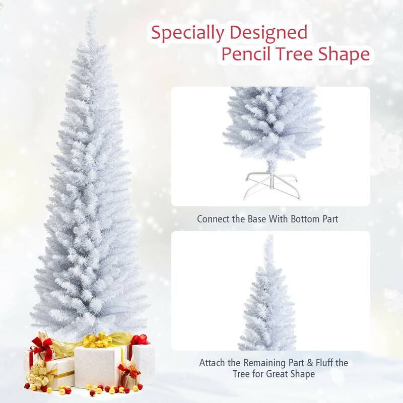 Specially Designed Pencil Tree Shape

Connect the Base With Bottom Part

Attach the Remaining Part & Fluff the Tree for Great Shape