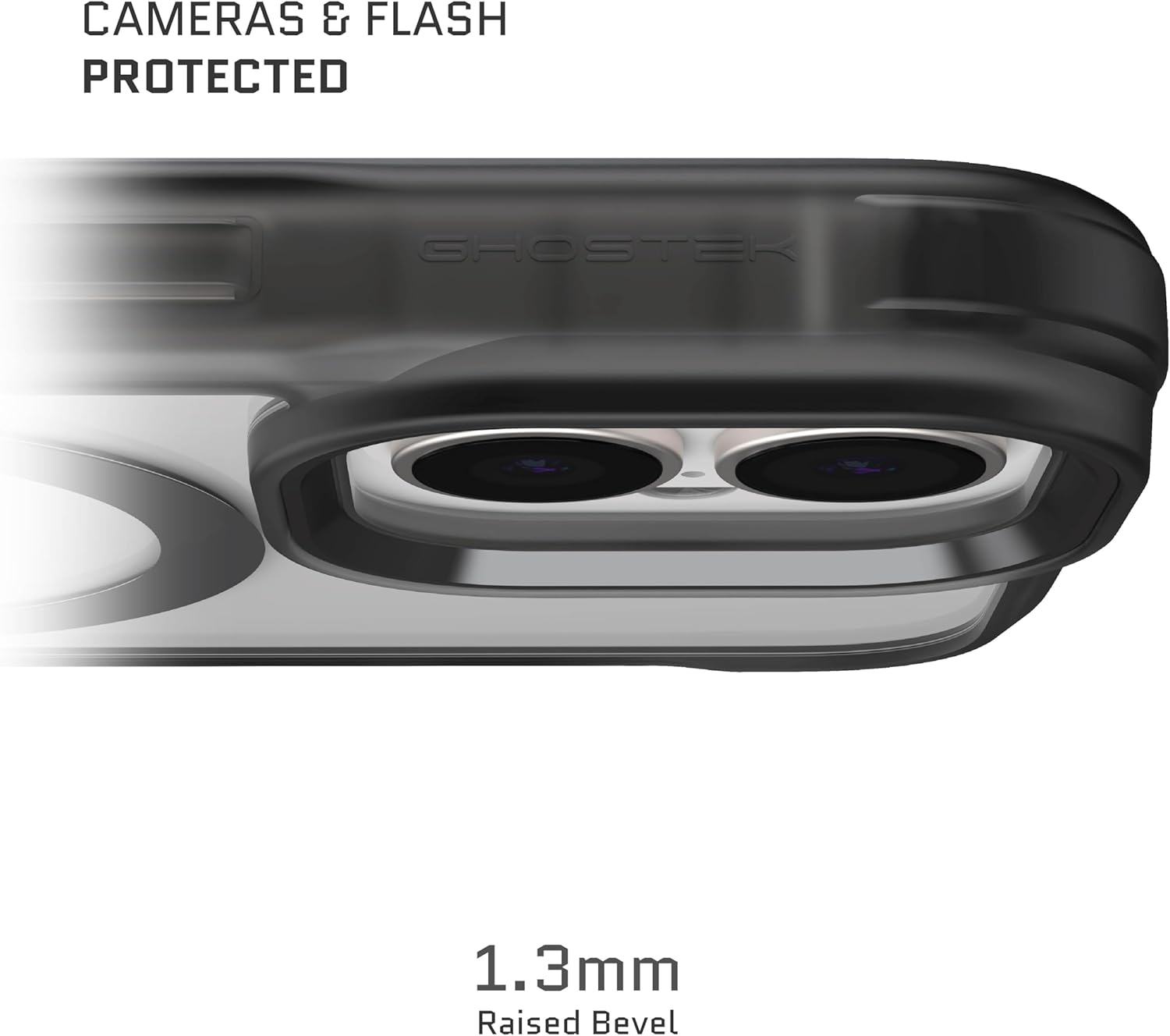 CAMERAS & FLASH PROTECTED

1.3mm Raised Bevel