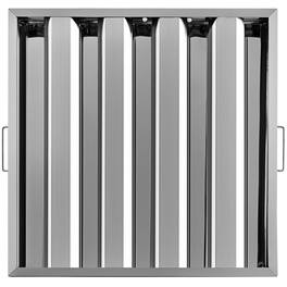 VEVOR - Pack of 6 Hood Filters 19.5W x 19.5H Inch, 430 Stainless Steel 4 Grooves Commercial Hood Filters, Range Hood Filter - Silver