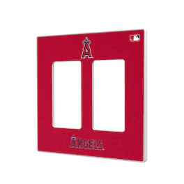 Keyscaper - Los Angeles Angels Solid Double Rocker Light Switch Plate - Multicolor