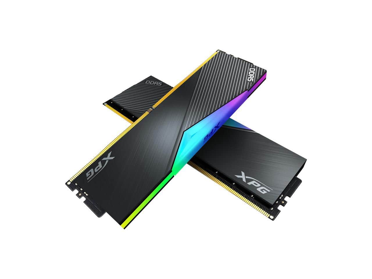XPG - LANCER RGB 32GB (2 x 16GB) 288-Pin PC RAM DDR5 6000 (PC5 48000) Desktop Memory Model AX5U6000C3016G-DCLARBK - Black