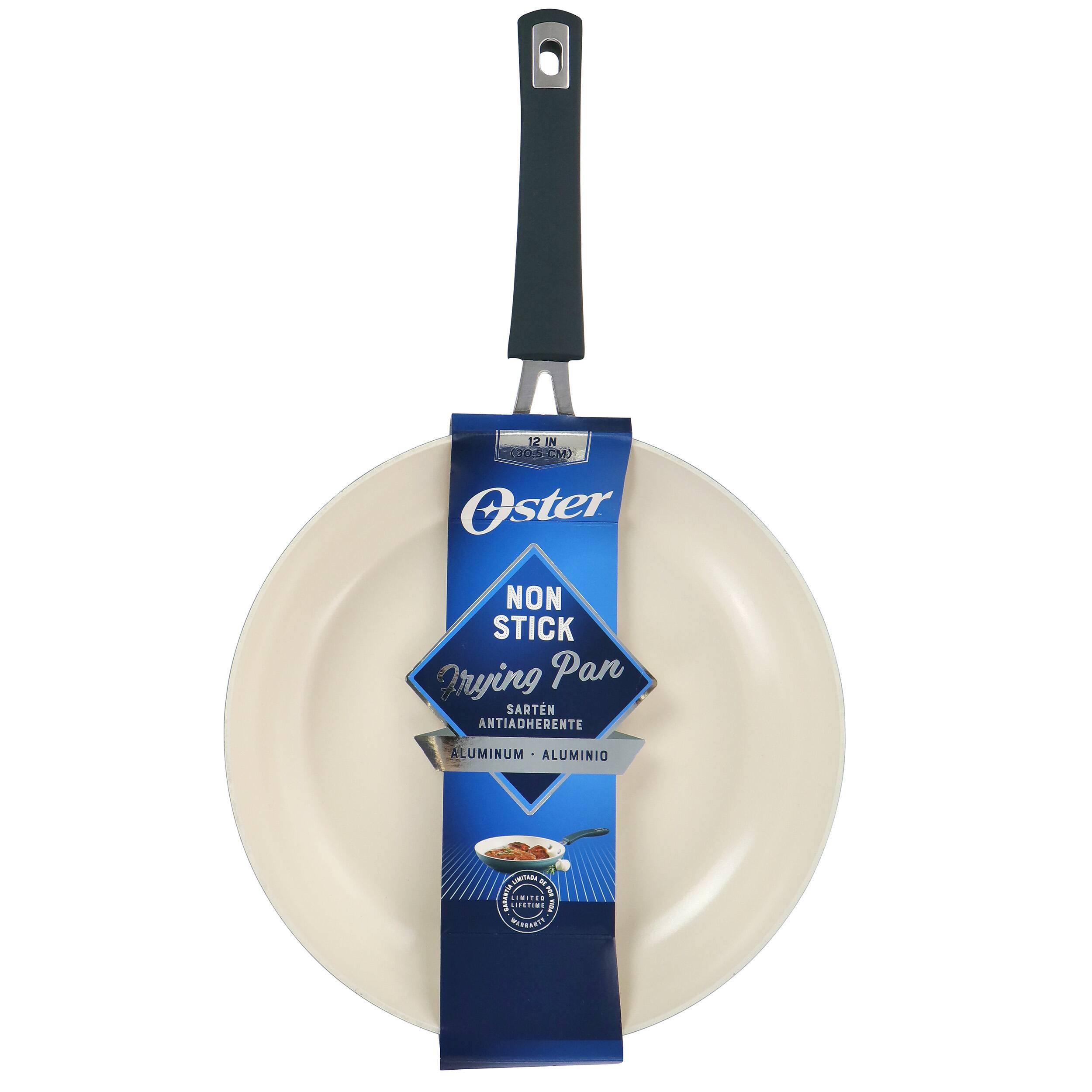 12 IN (30.5CM) M) Oster NON STICK Frying Pan SARTE ANTIADHERENTE ALUMINUM ALUMINIO IAE LIMITED WARRANTY 1 YEAR