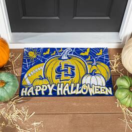 Evergreen Enterprises - South Dakota State Jackrabbits 28" x 16" Happy Halloween Turf Door Mat - Multicolor