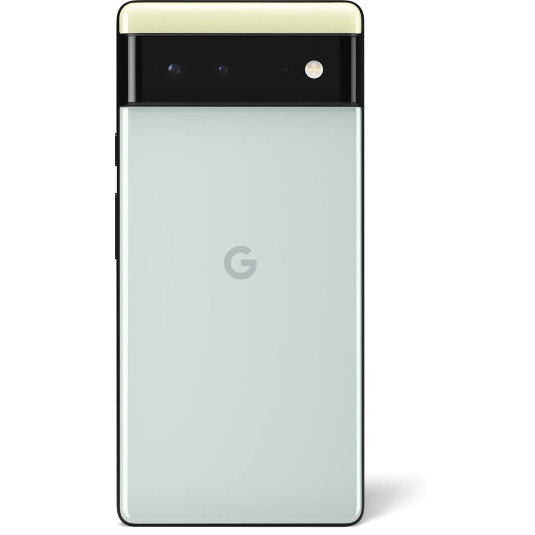 Back. Google - Google Pixel 6 GB7N6 (Fully Unlocked) 256GB - Sorta Seafoam.