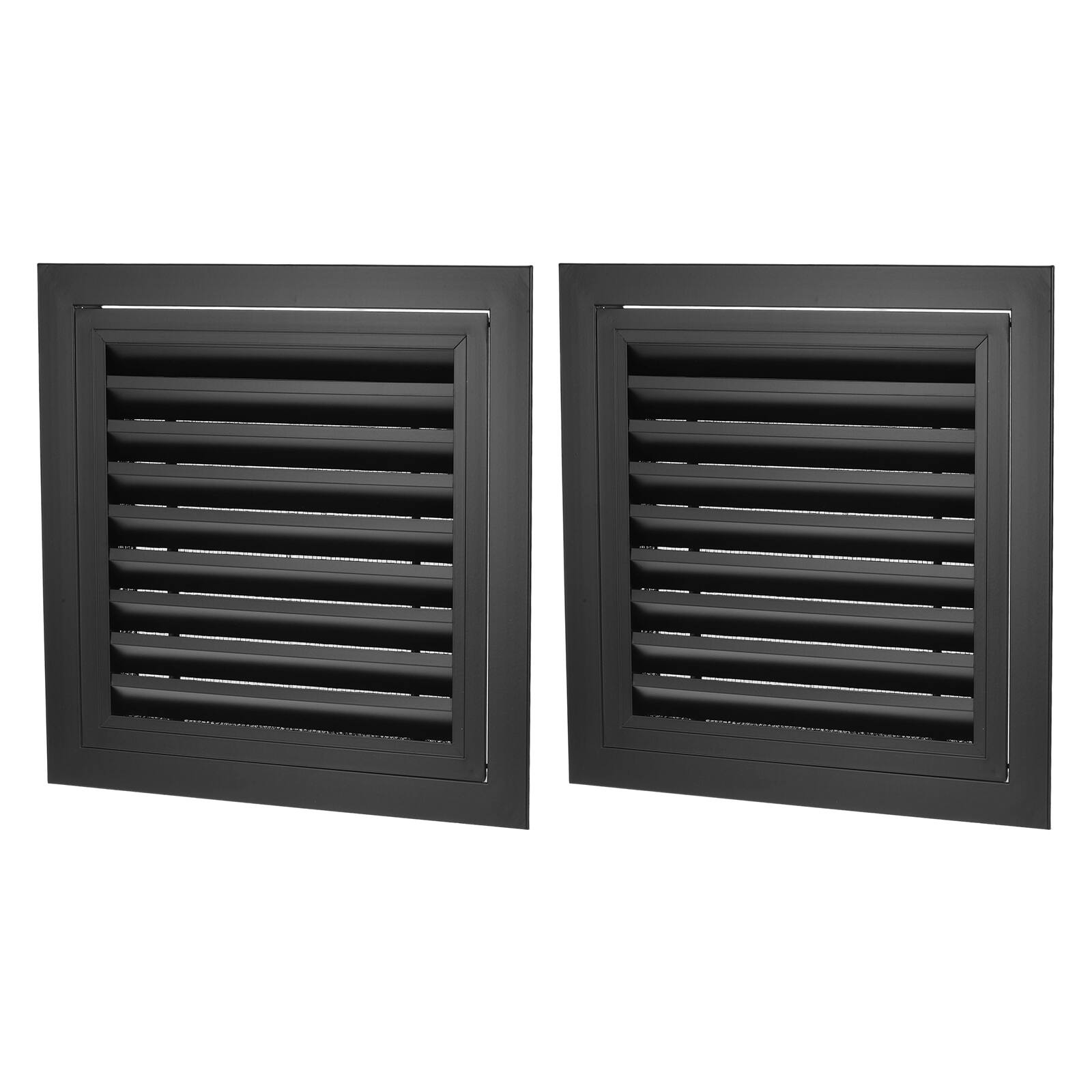 Front. Unique Bargains - 14x14 Inch Return Air Vent Cover 2pcs Alum Alloy Linear Grille with Mesh Filter for Sidewall Wall Ceiling Floor HVAC - White.