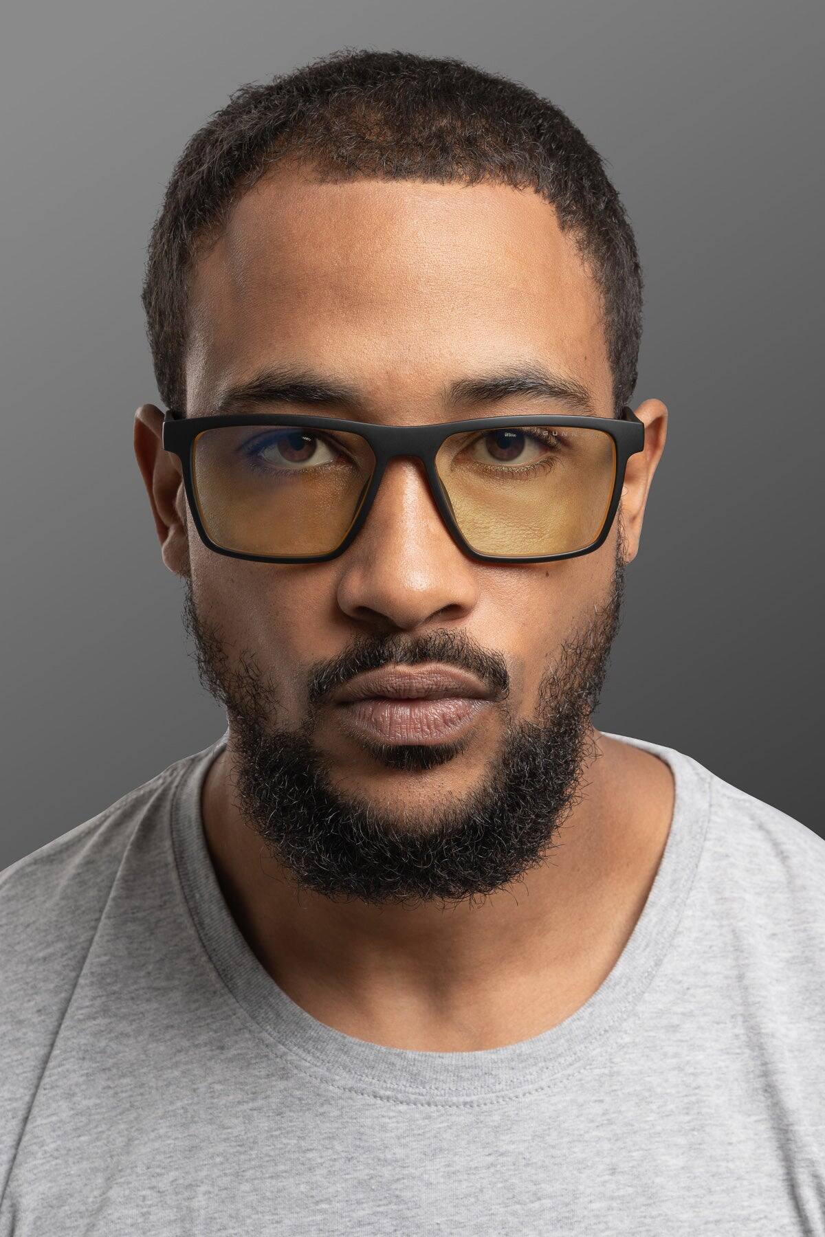 Alt View 2. GUNNAR - GUNNAR Gaming Glasses  - Call of Duty Alpha Edition, Infrared, Amber Lens - Blue Light Blocking, Relieve Dry Eye - Onyx Infrared.