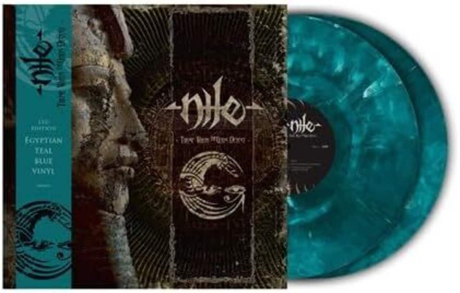 Nile - Those Whom The Gods Detest - Teal Blue Egyptian Marble Vinyl W/ Etched Side-D   - VINYL LP price history on PriceWatchPro