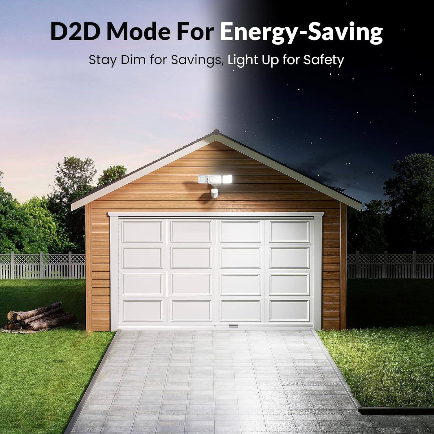 D2D Mode For Energy-Saving  
Stay Dim for Savings, Light Up for Safety