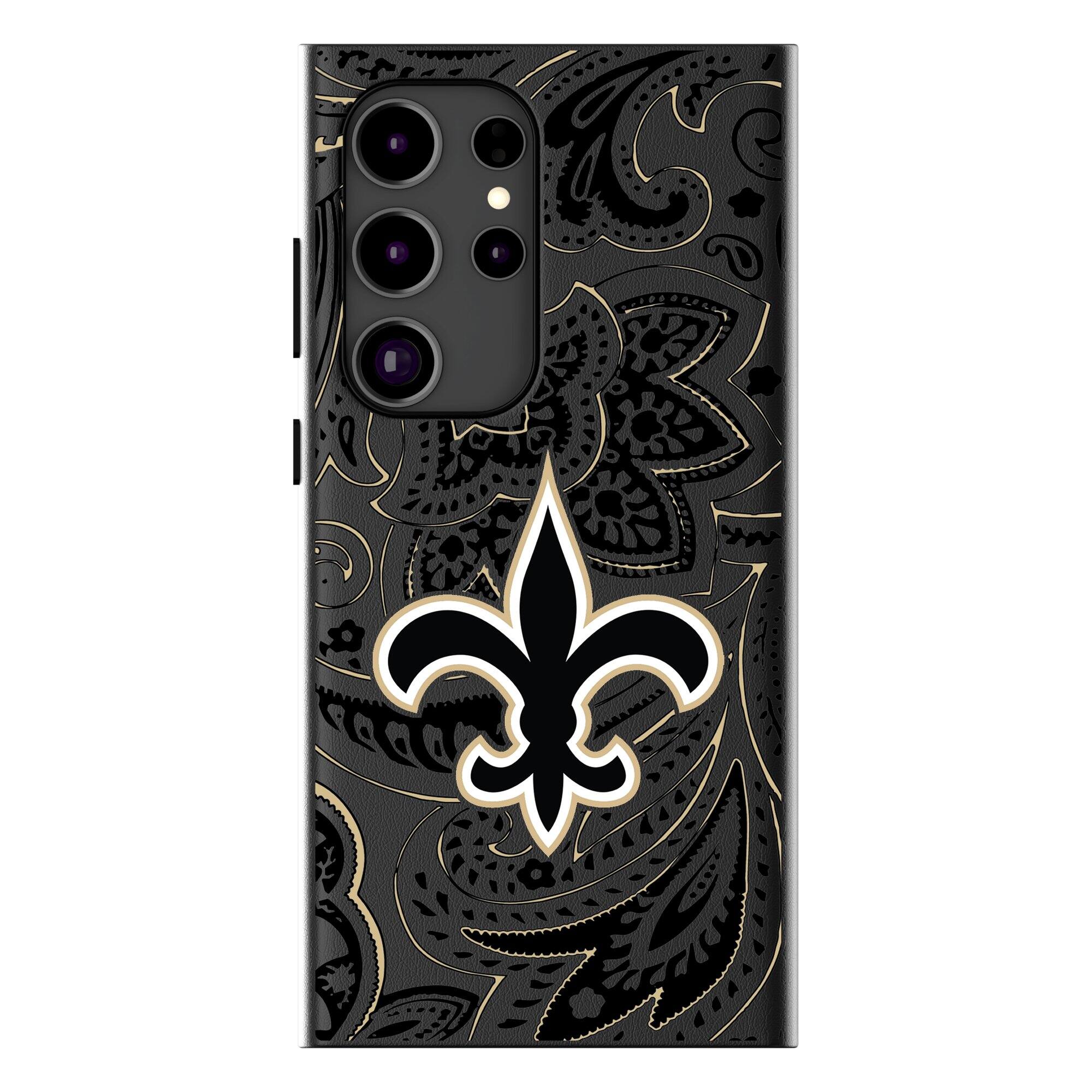Keyscaper - NFL - New Orleans Saints Paisley Galaxy Magnetic Bump Case - S25 Ultra - Black price history on PriceWatchPro