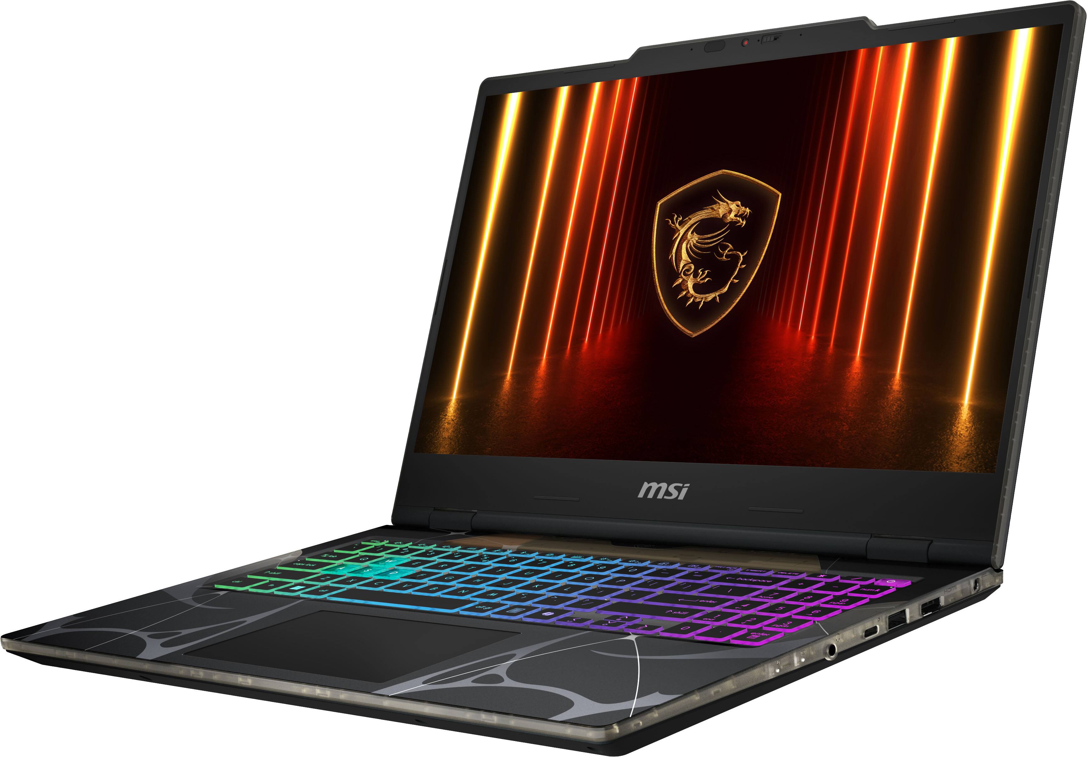 Alt View 1. MSI - Cyborg A15 AI 15" 144Hz FHD Gaming Laptop - AMD R9-270 - NVIDIA GeForce RTX 5060 - 16GB Memory - 1TB SSD - Translucent Black.