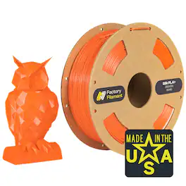 Factory Filament - 1.75mm PLA 3D Printer Filament, 1 KG Spool, Dimensional Accuracy +/- 0.02 mm, 3D Printing Filament - Silk Red