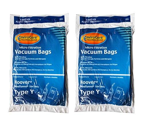 6 EnviroCare Hoover Type Y Upright Vacuum Bags – Tempo Microfiltration HEPA