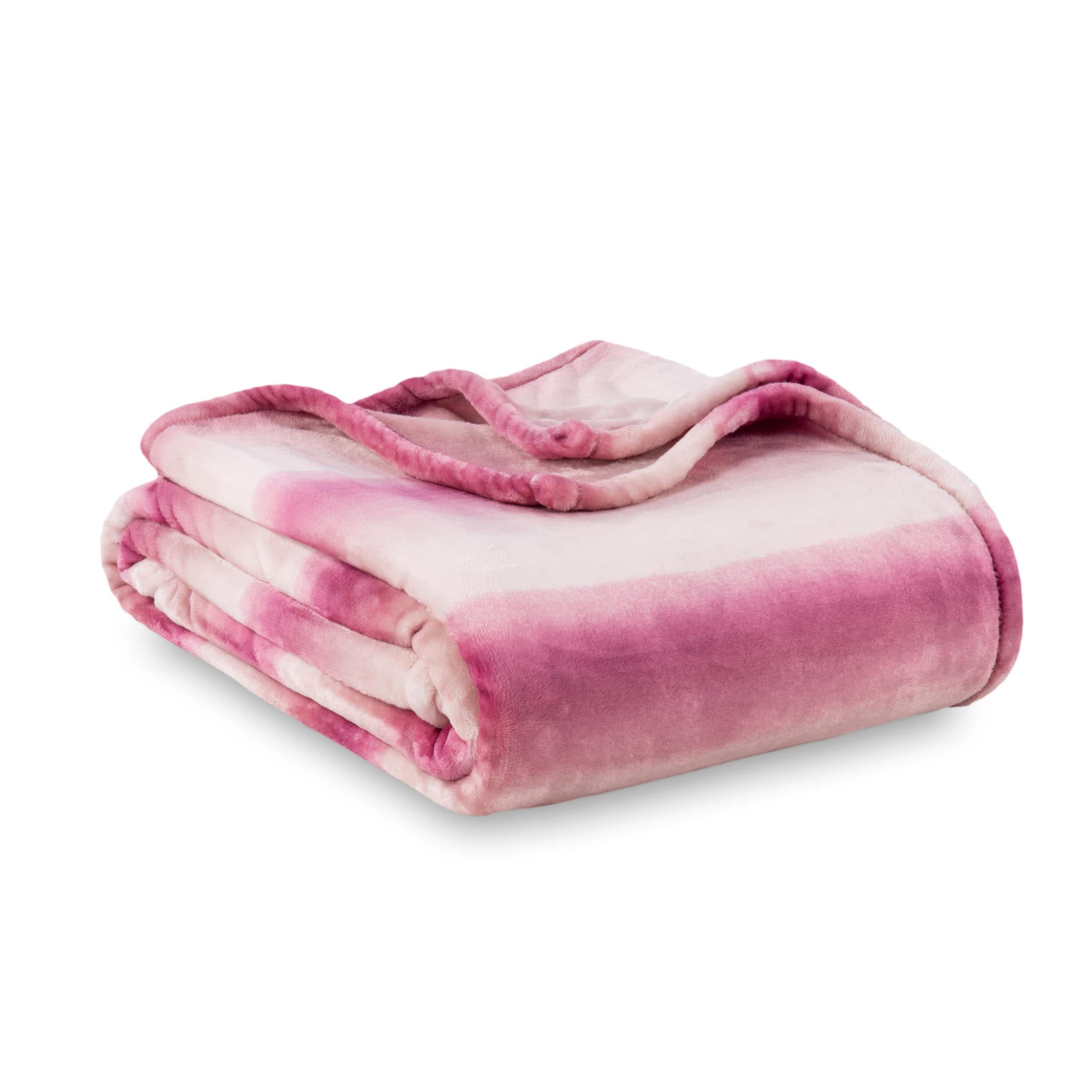 Paradigms Interiors - classic Heavyweight Soft Printed Velvetloft Plush Blanket Full queen Size Fuzzy Warm For Couch Sofa Bed St - Purple Pitch-Throw/Throw XL