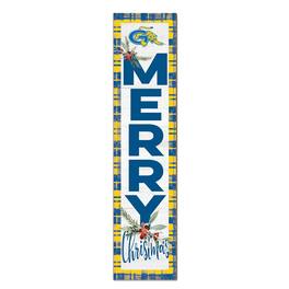 Jardine - SUNY Genesee Community College 12'' x 48'' Outdoor Merry Christmas Leaner - White