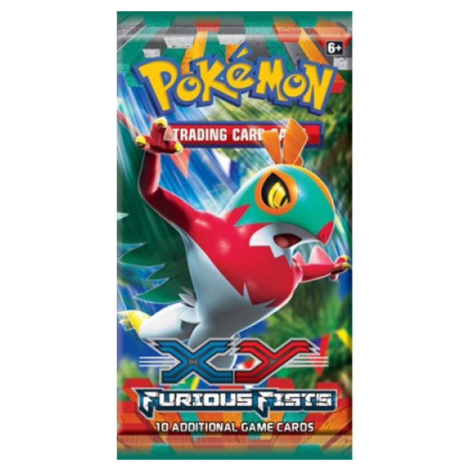 6+ Pokémon Trading Card Game: Furious Fists 10 Additional Game Cards