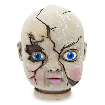 Front. Nerd Block - Baby Eat You Alive Broken Doll Head Collectible.