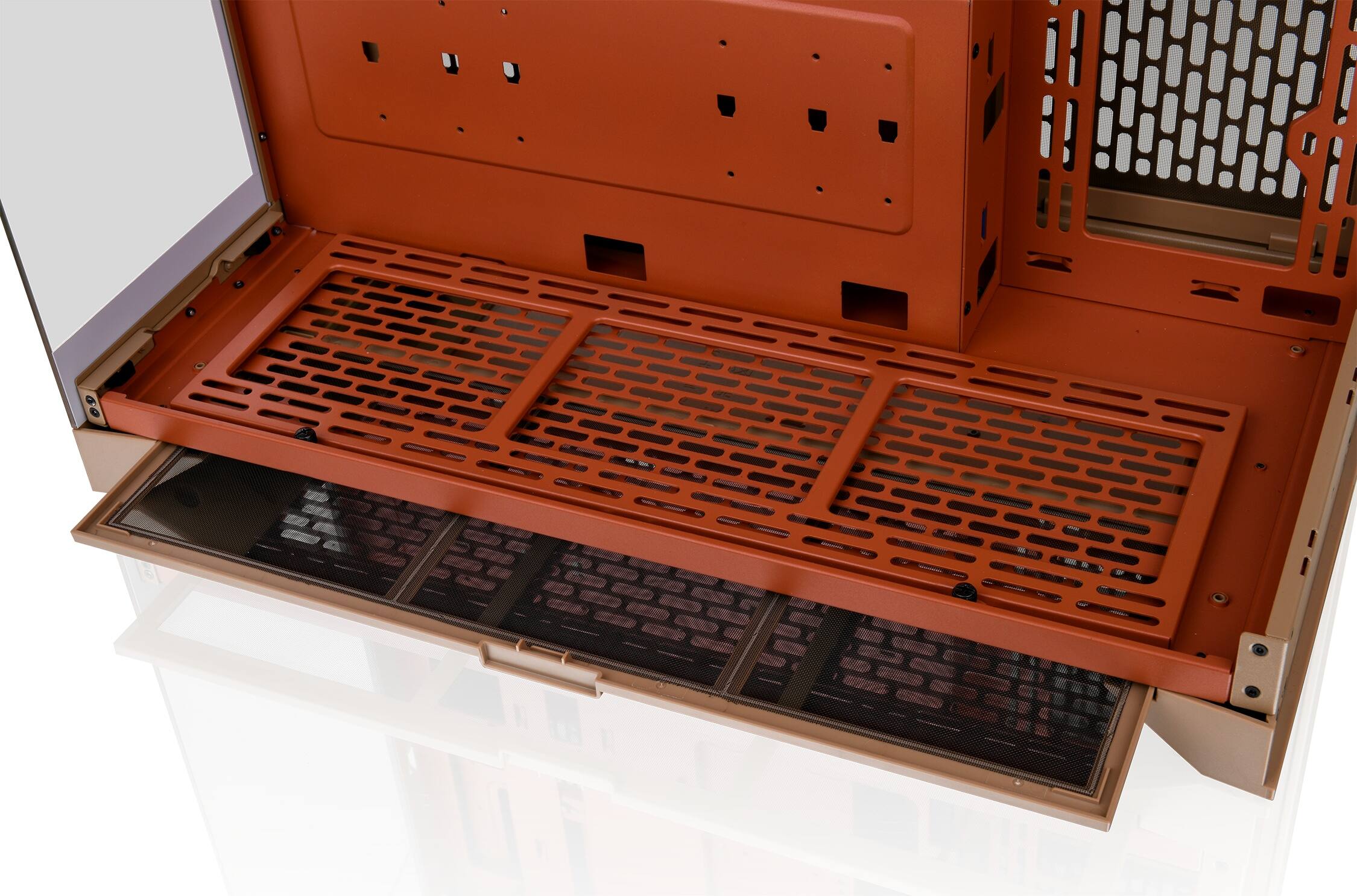 Alt View 27. Thermaltake - CTE E550 TG Mid Tower ATX PC Case - Gravel Sand.