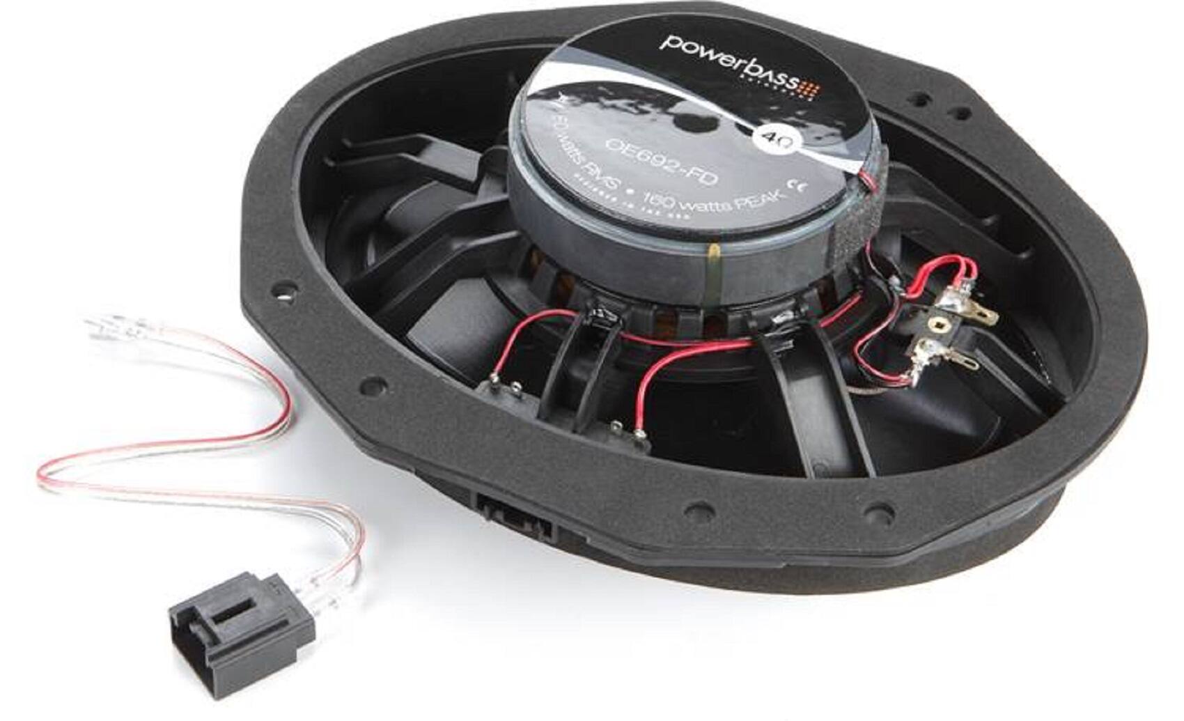 Alt View 12. Powerbass - OE Series 6x9in. 2-Way Coaxial OEM Replacement Speaker with Injection-Molded Polypropylene Woofer Cone - black.