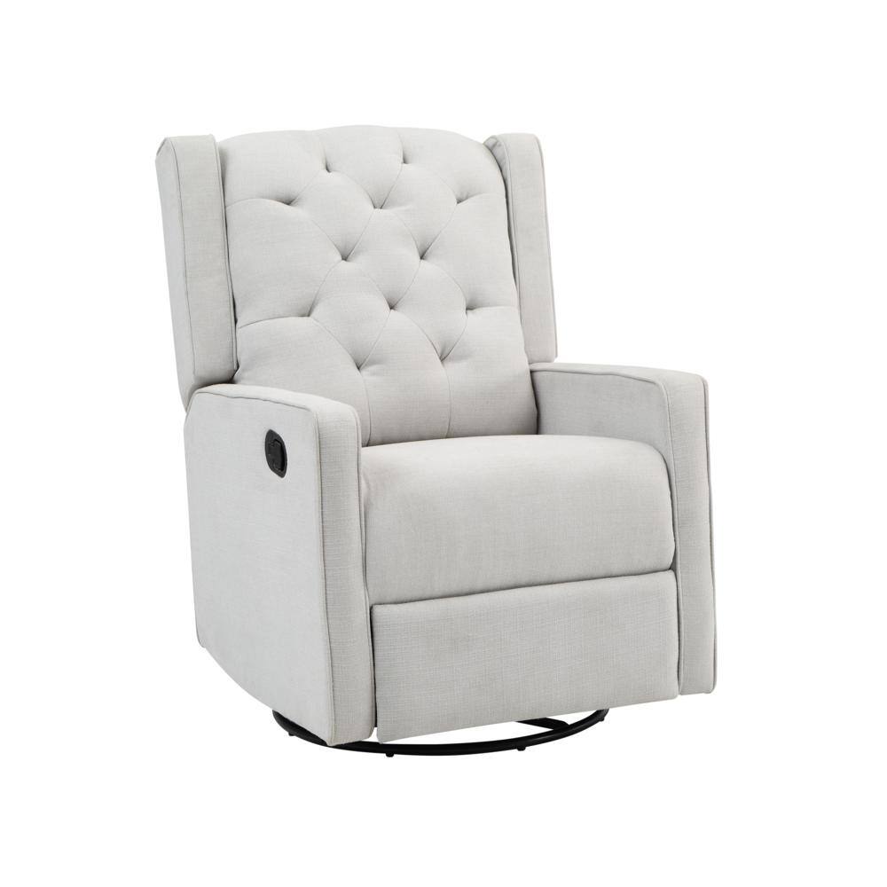 Alt View 2. AFG Baby Furniture - Ava Manual Swivel Glider Recliner Gray - Gray.