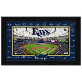 Highland Mint - Tampa Bay Rays 12" x 20" 2026 Signature Field Photograph - Facsimile Signatures - Multicolor