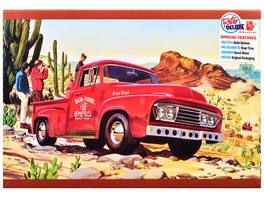 Skill 2 Model Kit 1953 Ford Pickup Truck "Baja Patrol" 1/25 Scale Model by AMT - Red