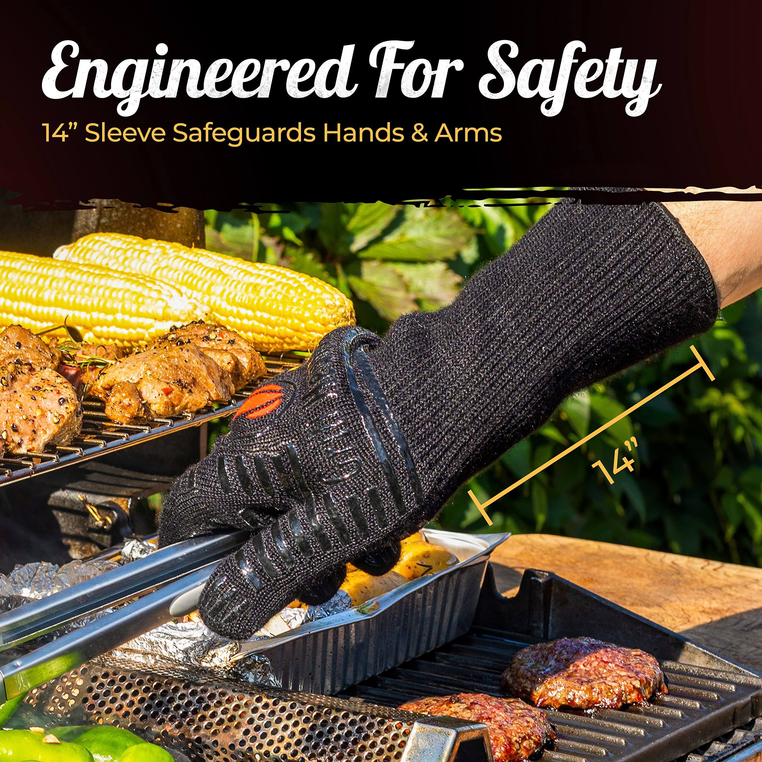Engineered For Safety  
14" Sleeve Safeguards Hands & Arms