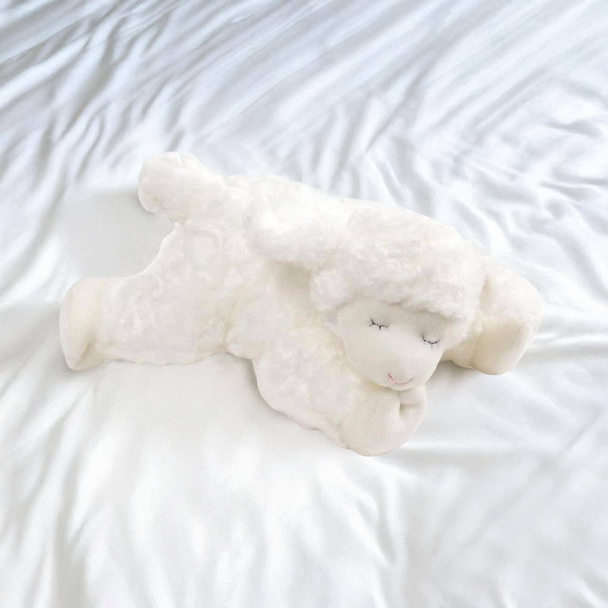 Alt View 10. Gund - Winky Lamb 7 Inch Plush Animal and Blanket - White.