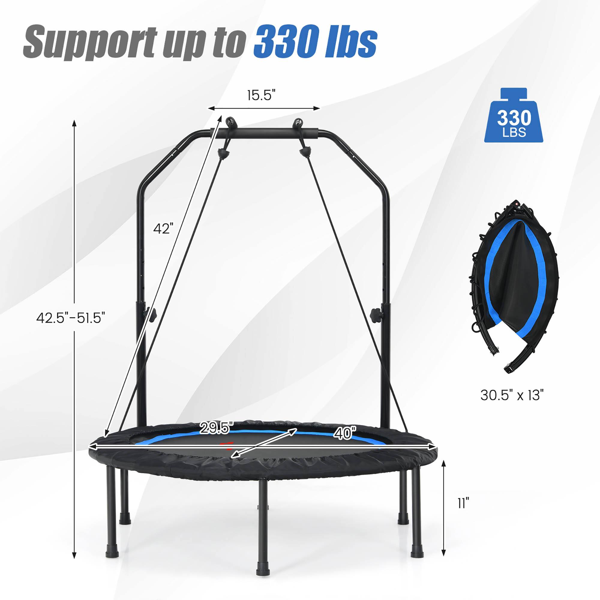 Support up to 330 lbs

- 15.5"
- 42"
- 42.5" - 51.5"
- 29.5"
- 40°
- 11"
- 30.5" x 13"
- 330 LBS