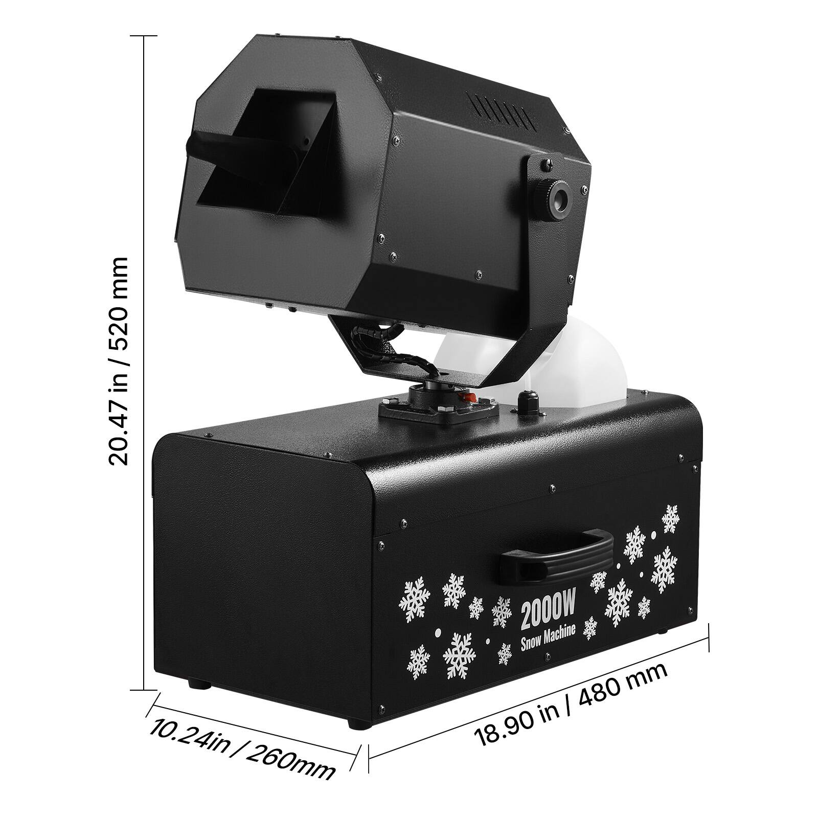 mm 520 / RECULTURE 10.24in | 260mm  
2000W Machine Snow 480 mm in I 18.90