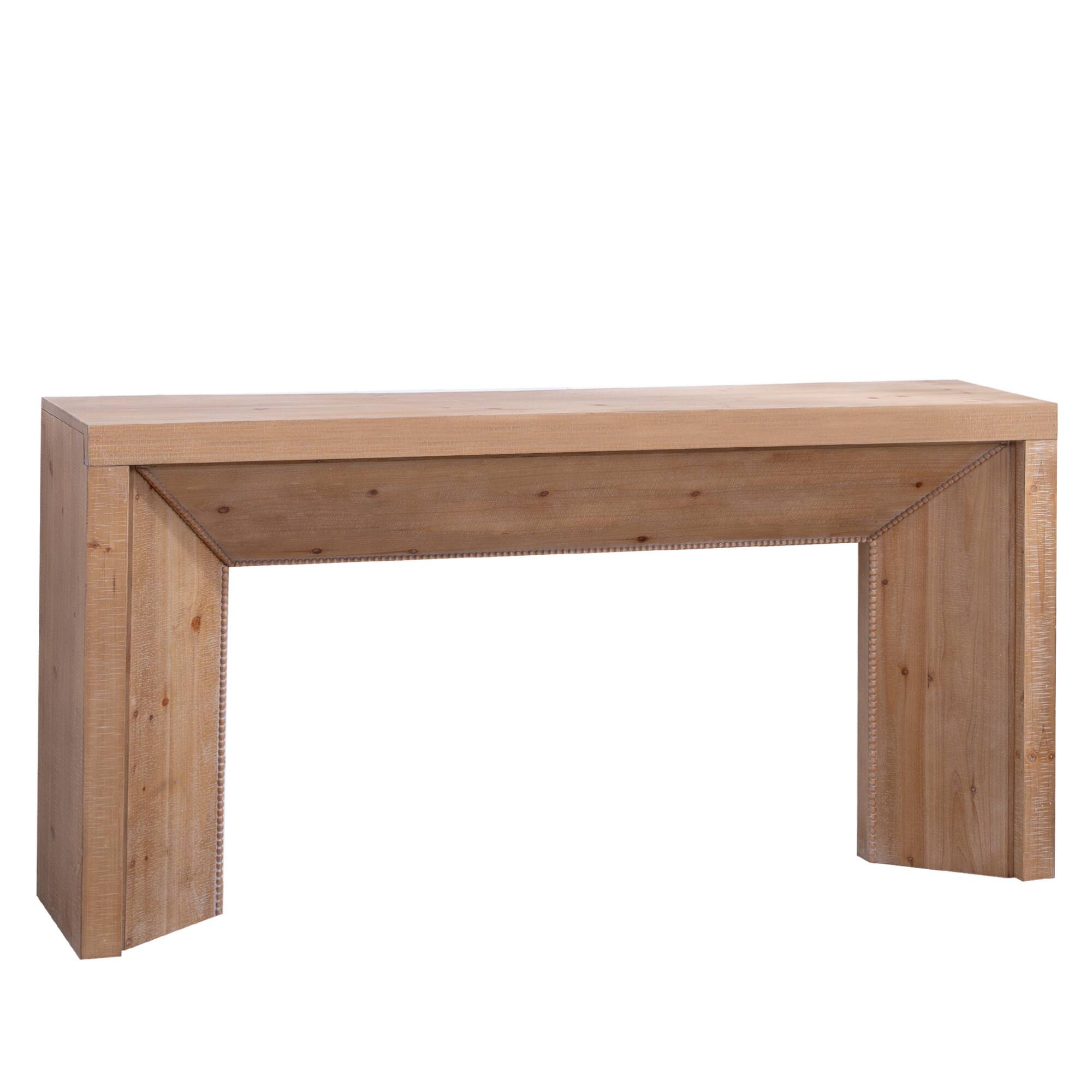 Alt View 1. GOODSILO - Modern Rustic Entryway Console Table with Sleek Design and Durable Engineered Wood Construction - Antique Natural.