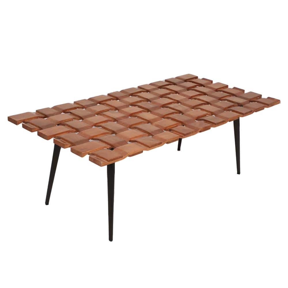 Photos - Coffee Table Carolina Chair & Table - Waverly  - Honey /Black - Gold CT-2448-WV-HGBL 