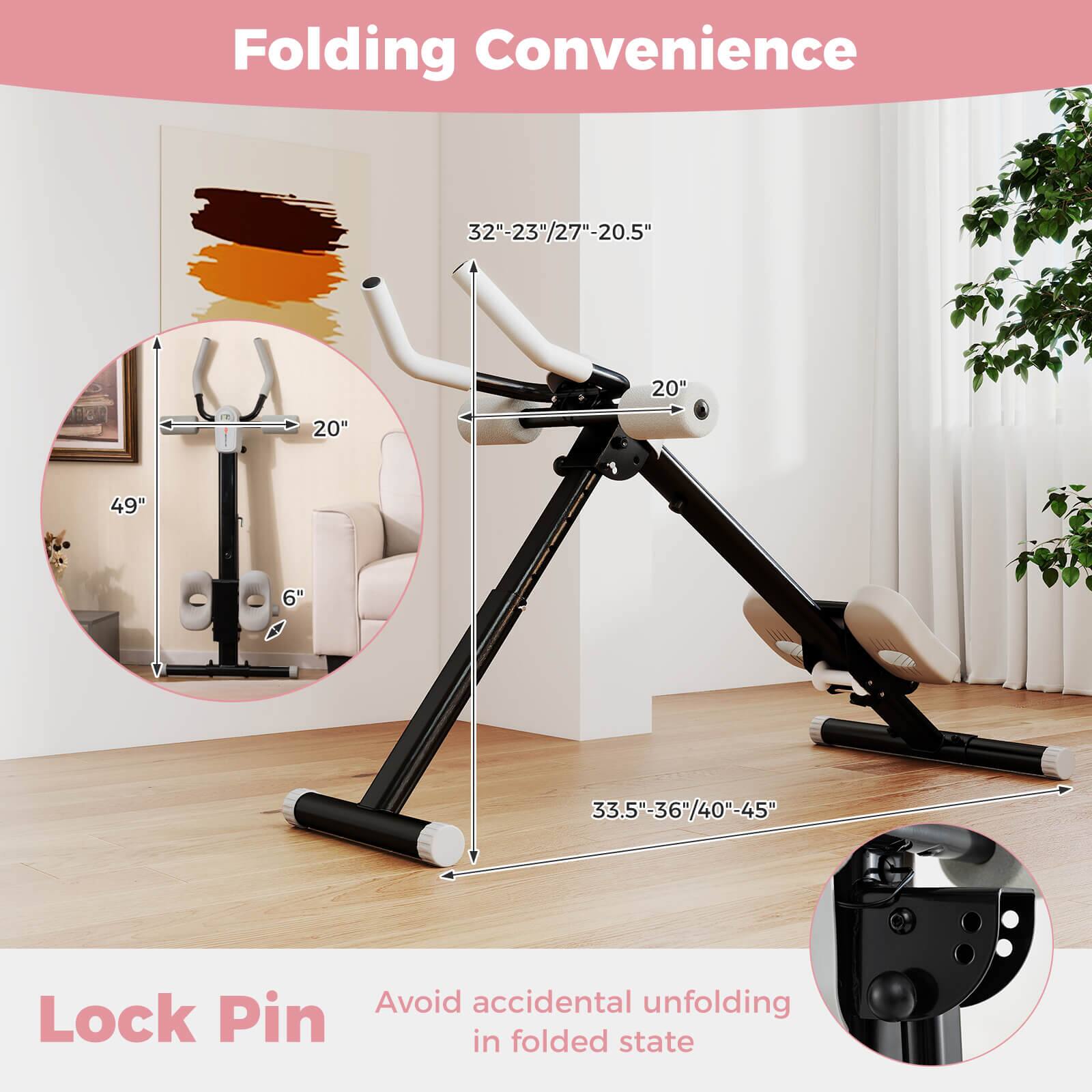 Folding Convenience

32" x 23" / 27" x 20.5"

49" x 20" x 6"

33.5" x 36" / 40" x 45"

Lock Pin

Avoid accidental unfolding in folded state