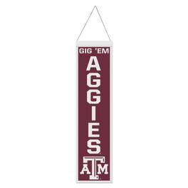 WinCraft - Texas A&M Aggies 8" x 32" Slogan Wool Banner - Multicolor