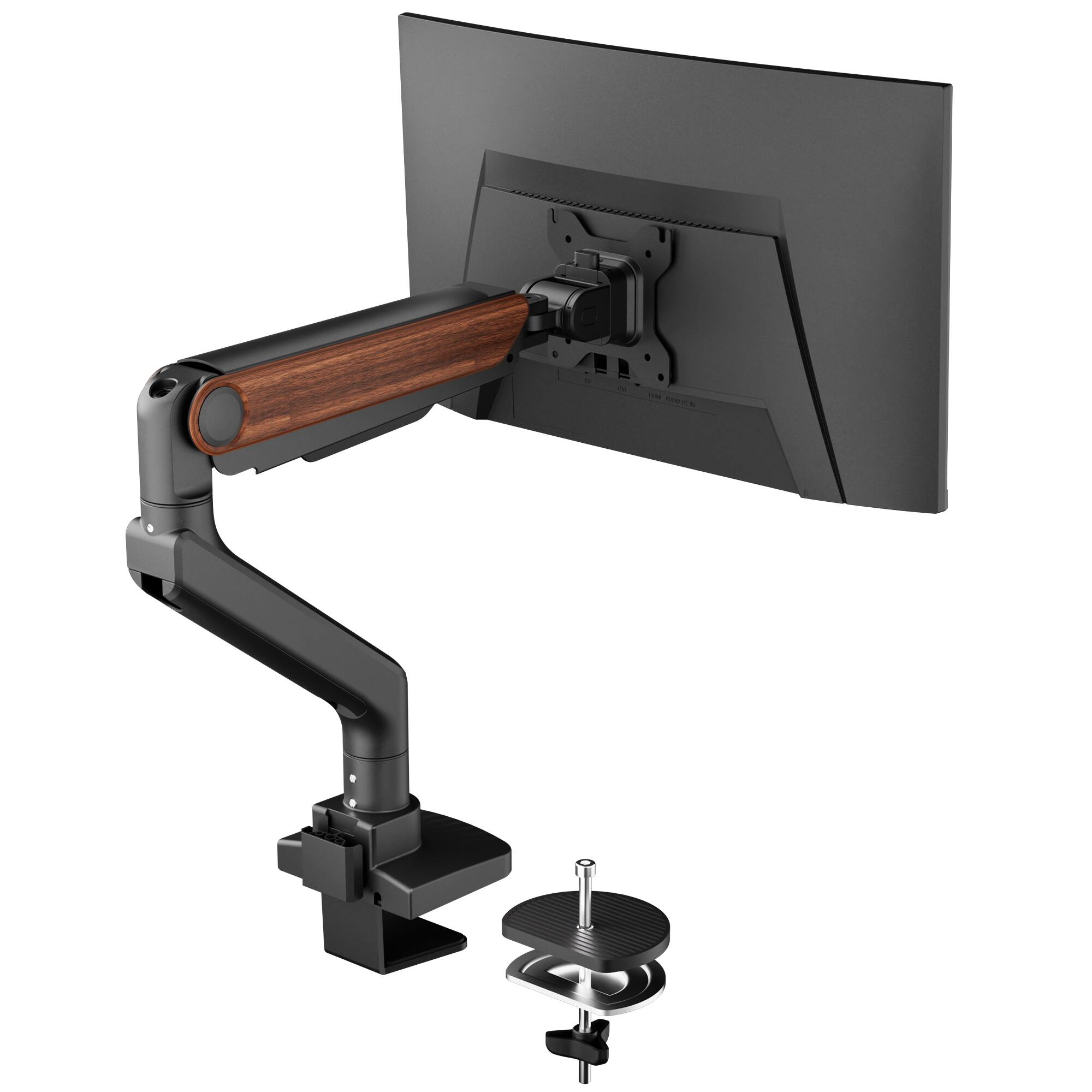 Angle. FlexiSpot - MA9 Premium Single Monitor Arm for 17"-49" Monitor - Black.