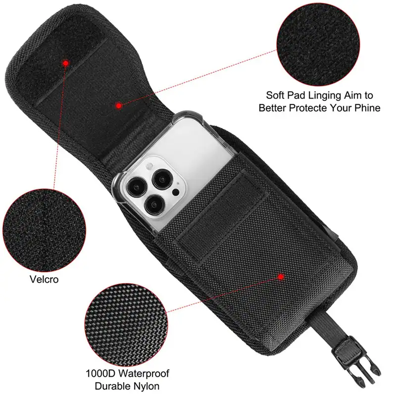 Soft Pad Linging Aim to Better Protecte Your Phine, Velcro, 1000D Waterproof Durable Nylon