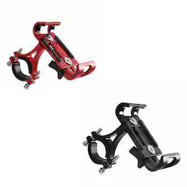 Home Collection - 360° Aluminum Bike Motorcycle Phone Holder (2 Pack) - Red, Black