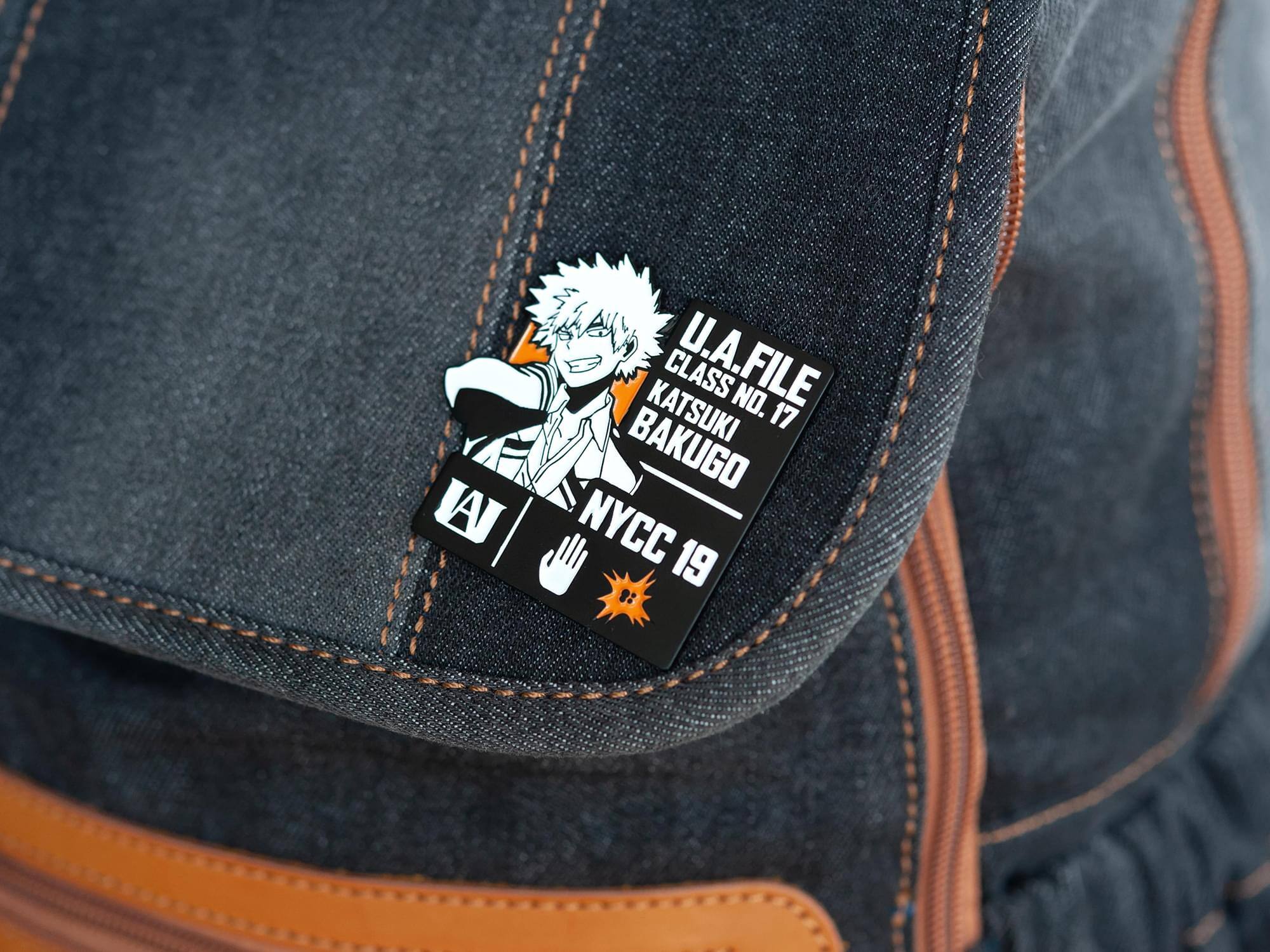 U.A. FILE  
CLASS NO. 17  
KATSUKI BAKUGO  
NYCC 19