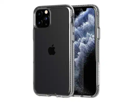 Front. Tech21 - Tech21 Pure Case for Apple iPhone 11 Pro Phone - Transparent - Clear.