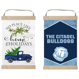 Jardine - Citadel Bulldogs 12" x 20" Reversible Banner Sign - White