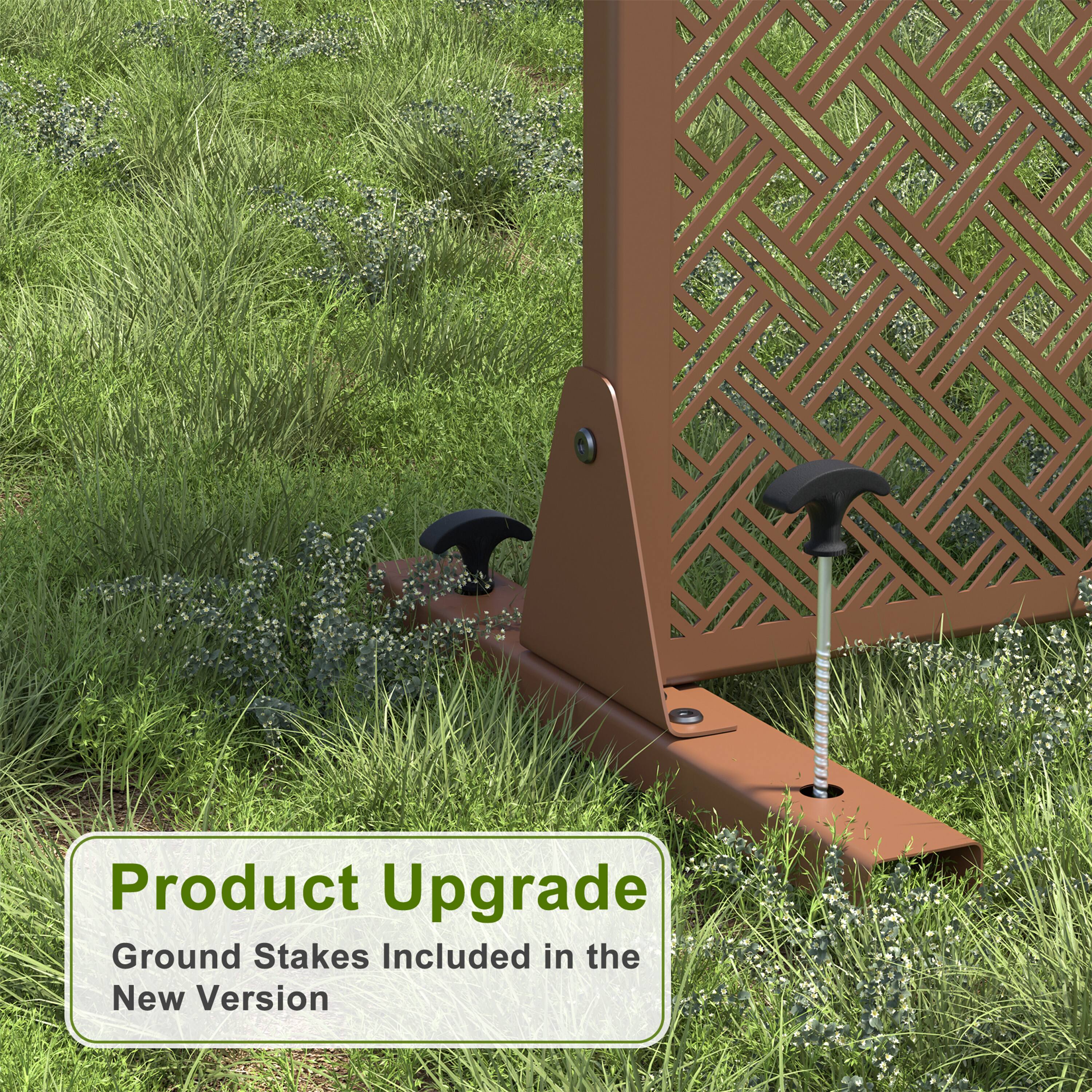 Product Upgrade  
Ground Stakes Included in the New Version