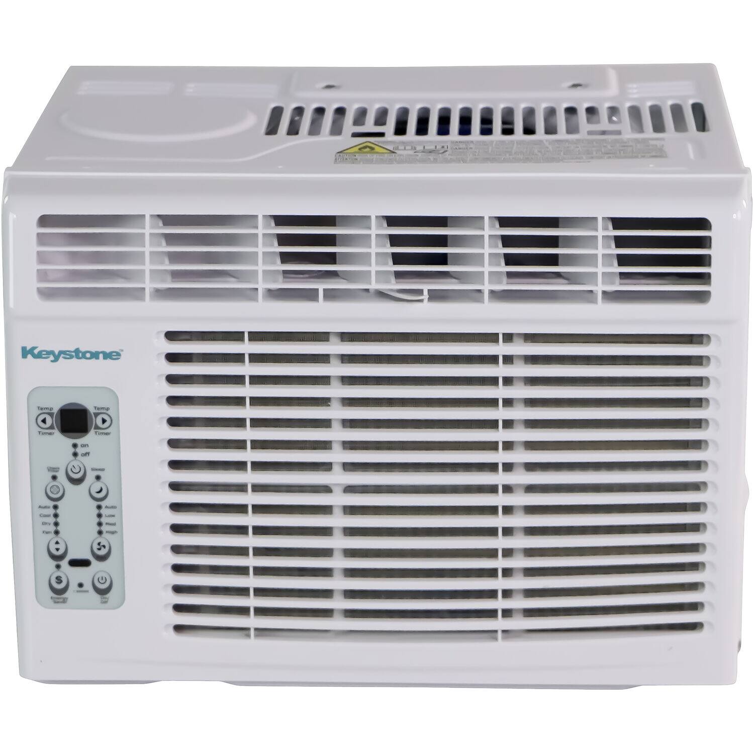 Front. Keystone - 250 Sq. Ft  6,000 BTU Window Air Conditioner - White.