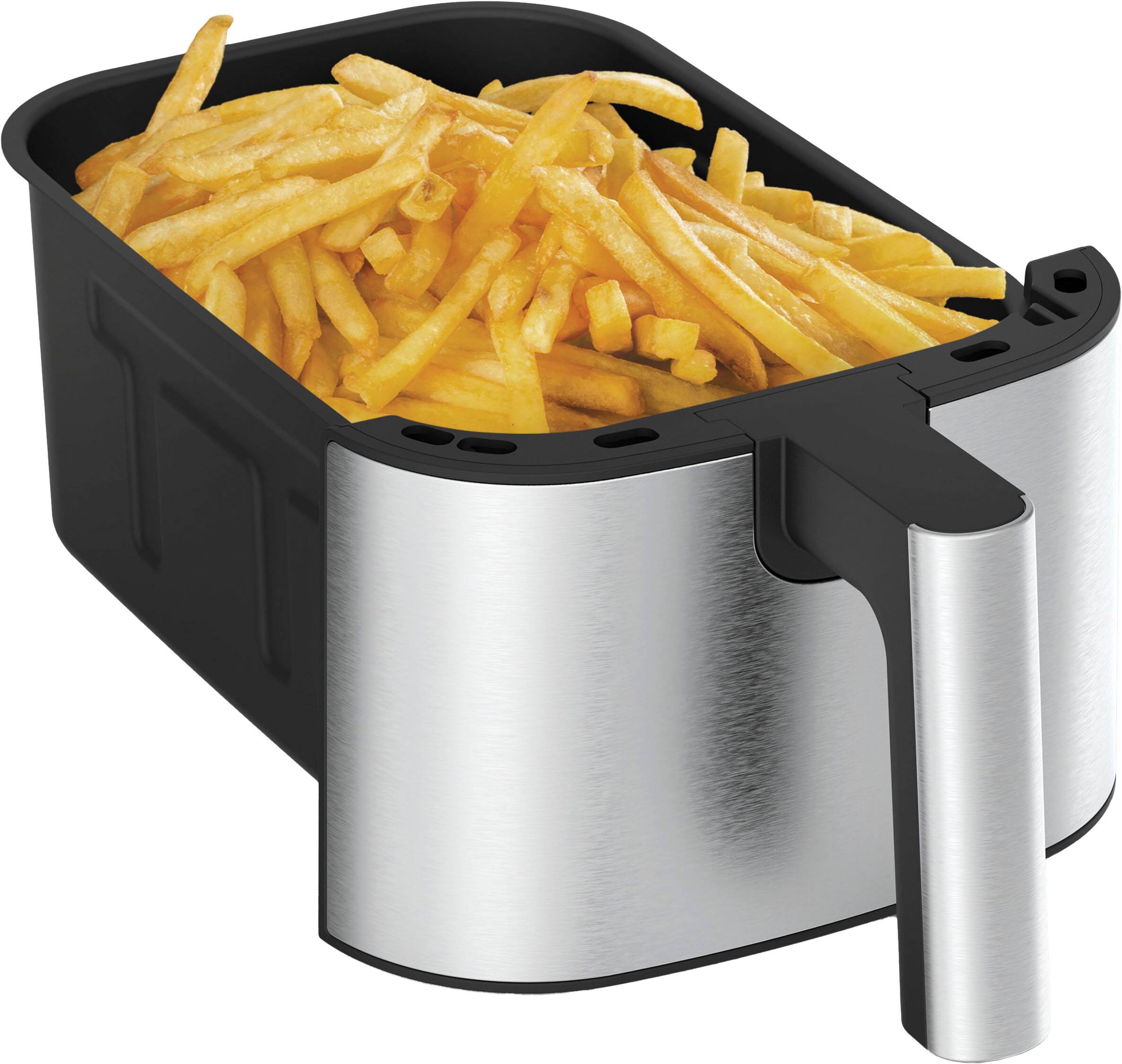 Alt View 12. bella PRO - 4-qt. Touchscreen Slim Air Fryer - Stainless Steel.