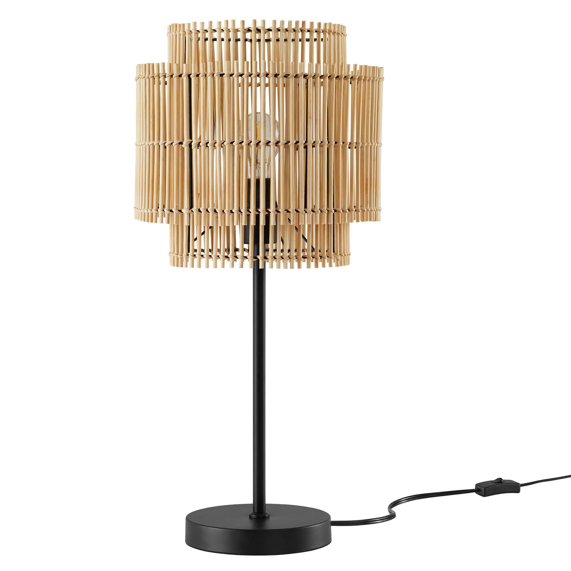 Angle. Modway - Nourish Bamboo Table Lamp by Modway - Natural.