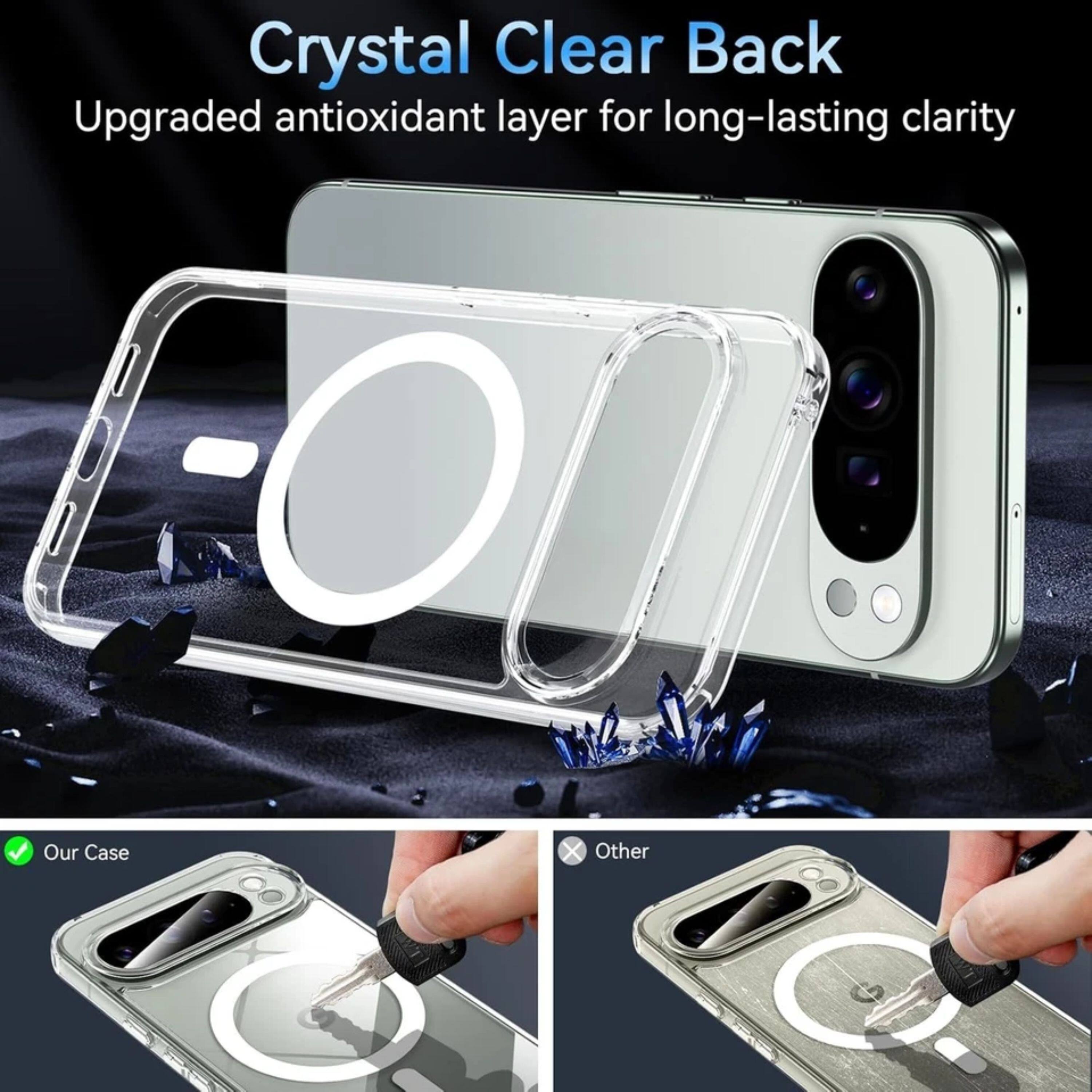 Crystal Clear Back  
Upgraded antioxidant layer for long-lasting clarity  

Our Case  
Other